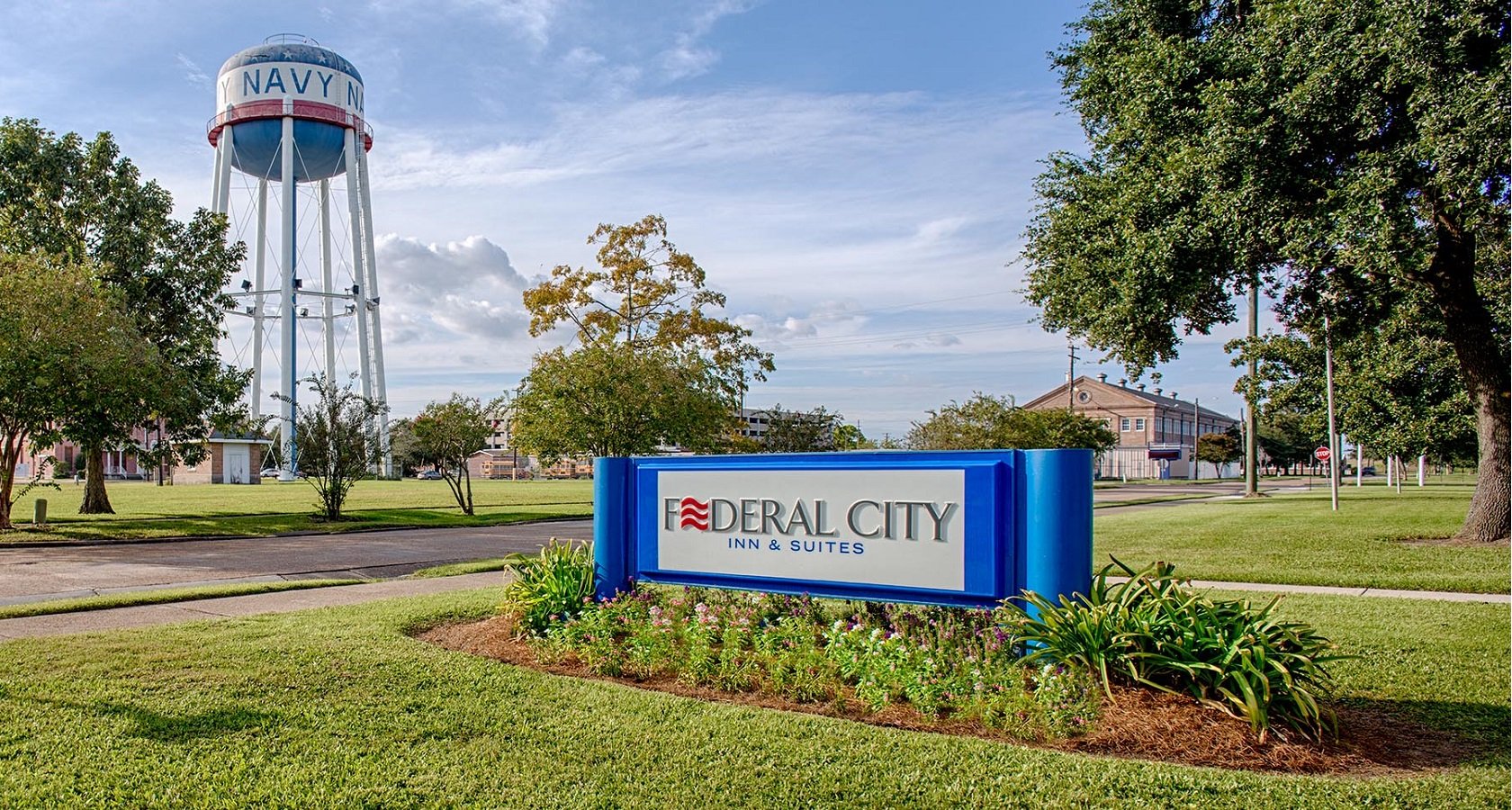 front sign to federal city inn and suites